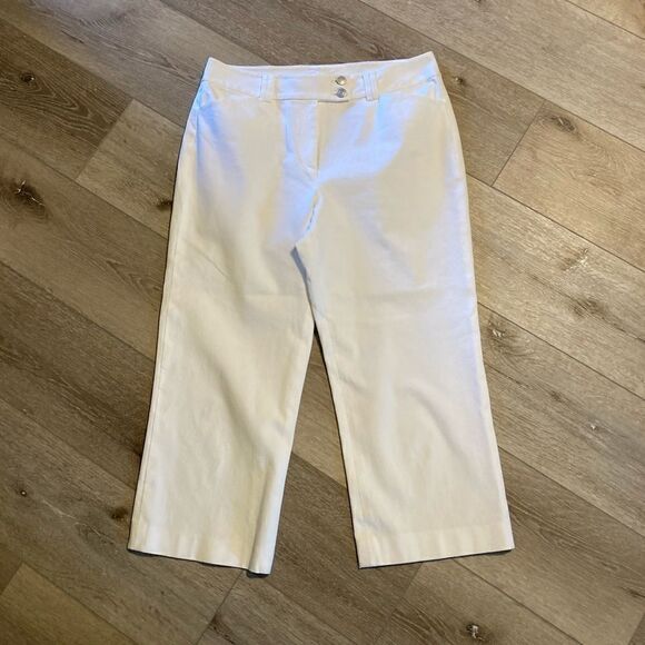 White Crop Pants | 10 | Peck & Peck - Picture 1 of 7